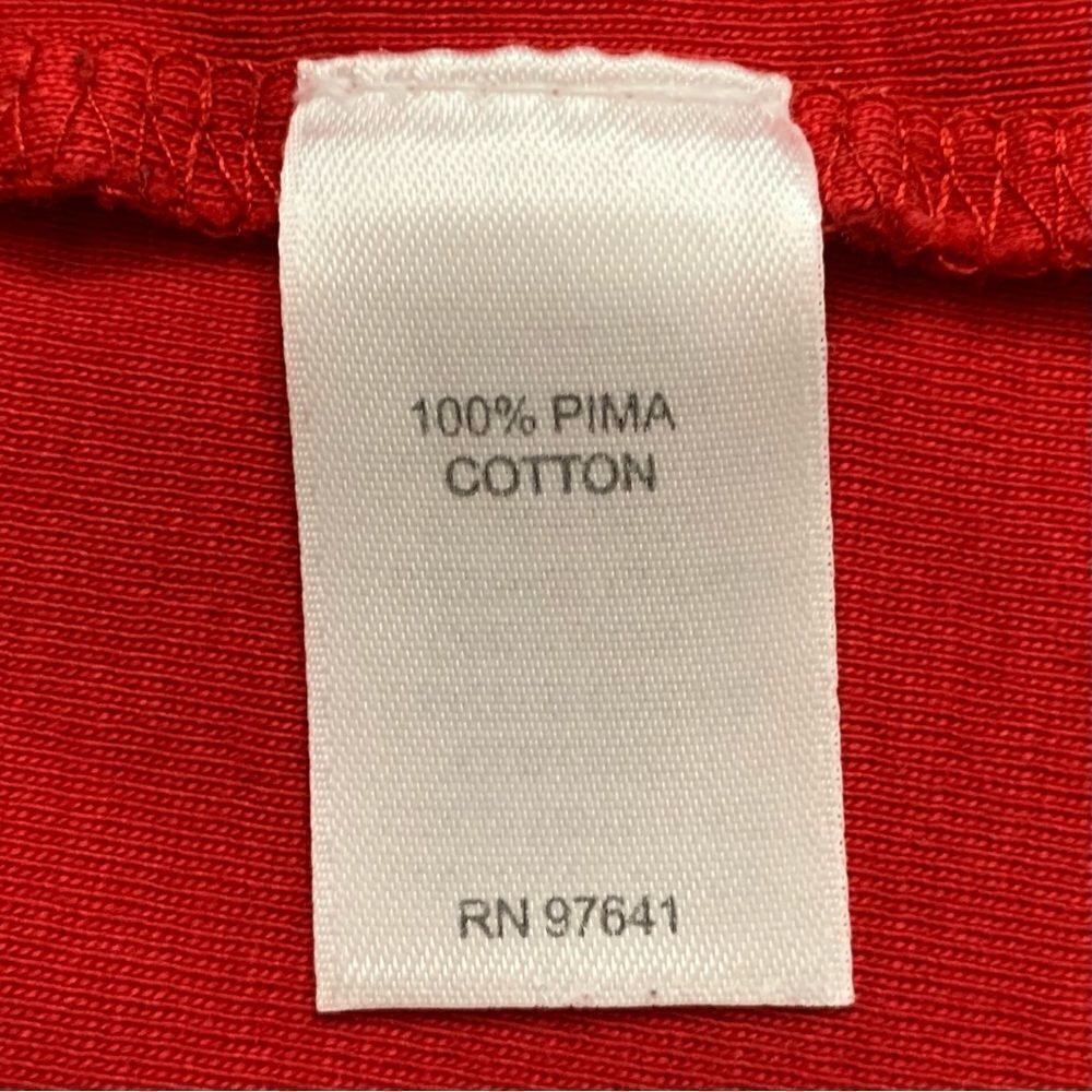 J. Jill Perfect Pima Cotton Red Long Sleeves Top - Picture 10 of 13